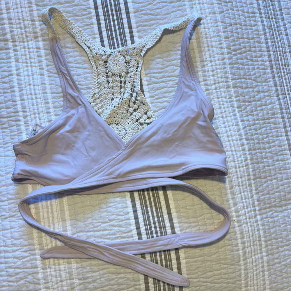 L*Space wrap crochet bikini top M - Picture 3 of 4